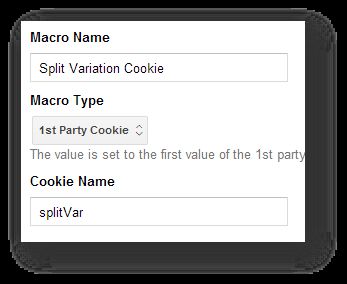Dividir a Variação cookie