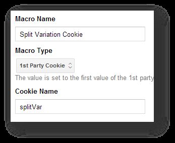  Split variation cookie