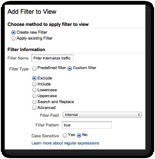 Filter settings for Custom Dimension