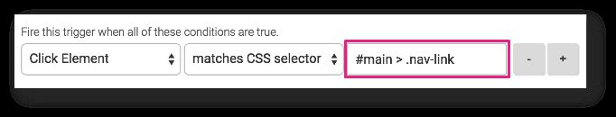 Matches Css Selector Operator In Gtm Triggers Simo Ahava S Blog