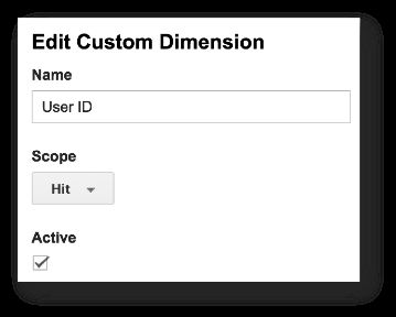User ID Hit Custom Dimension