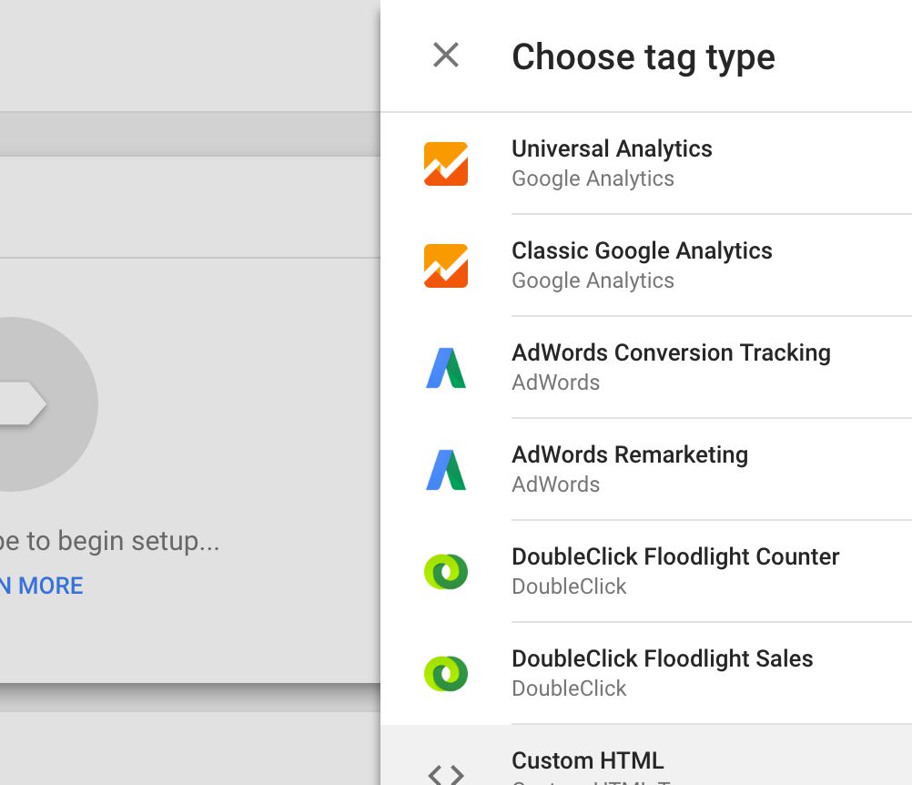 Choose tag type
