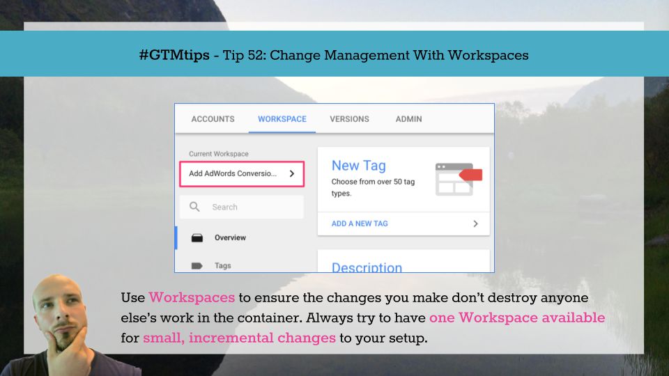 Change Management with Workspaces in Google Tag Manager