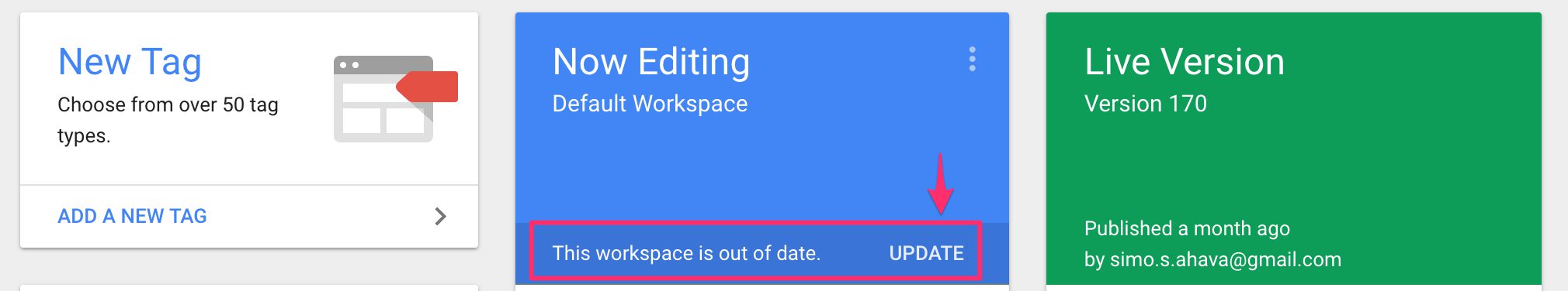Update Workspace