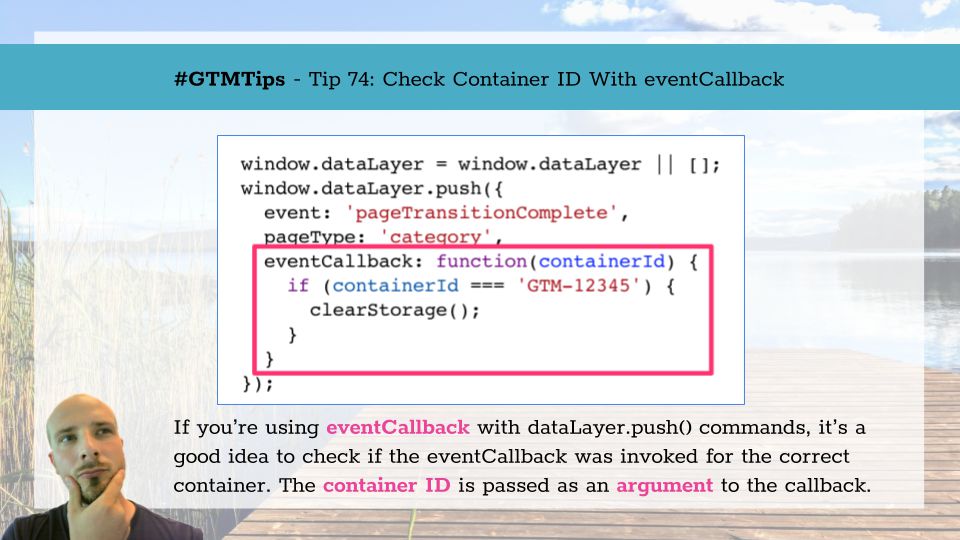 #GTMTips: Check Container ID With eventCallback