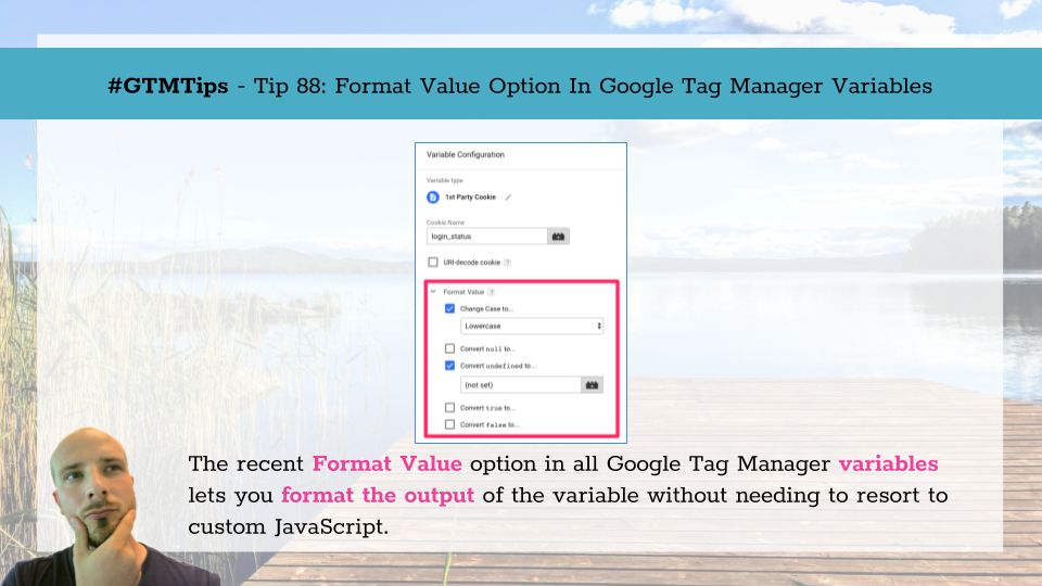 Format Value option in GTM's variables