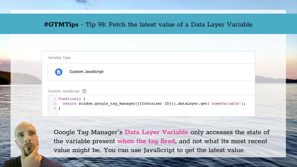 Fetch latest Data Layer variable value