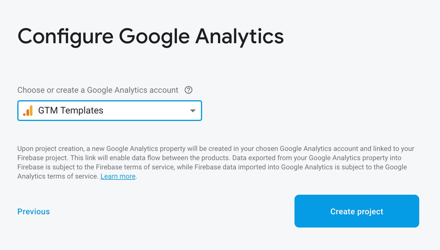 Configure Google Analytics