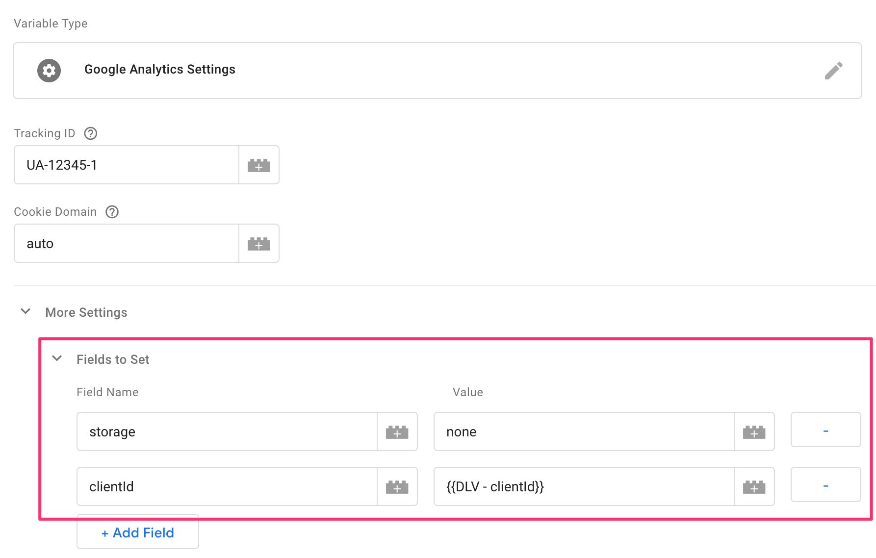 Iframe google analytics settings