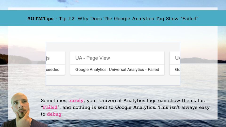 Google Analytics tag failed