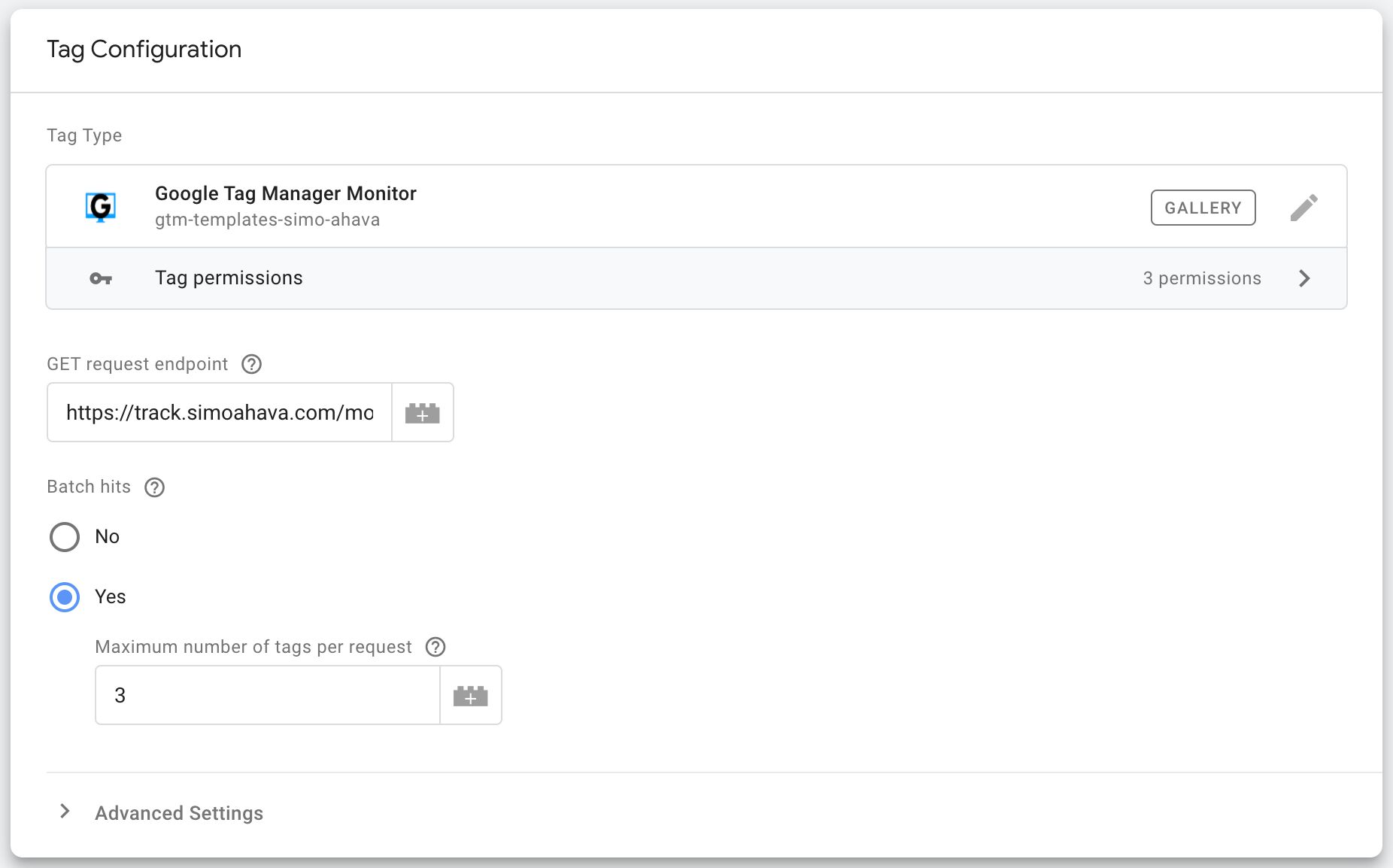 Google Tag Manager Monitor