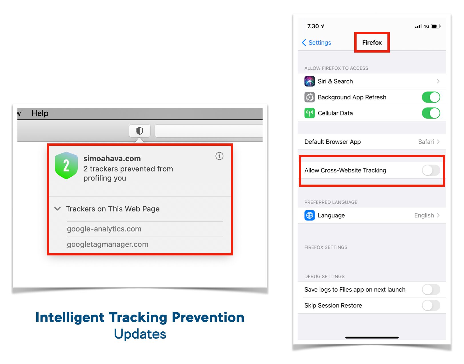 Intelligent Tracking Prevention updates