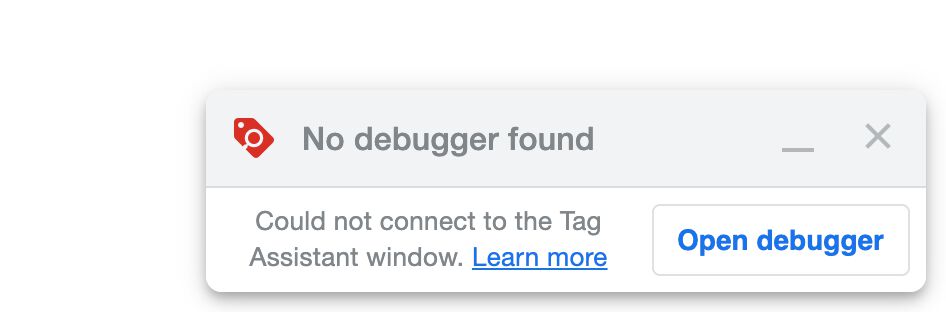 No debugger found