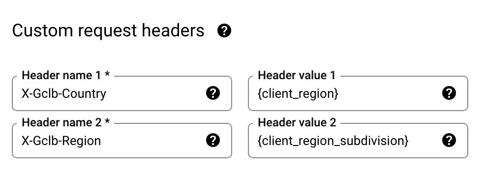 Custom request headers