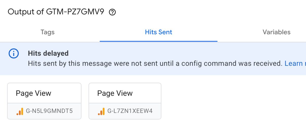 Hits sent tab